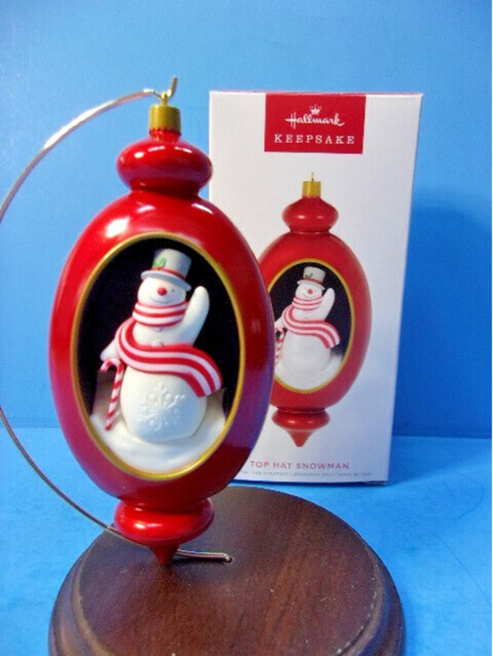 Hallmark Keepsake 2022 Christmas Ornament Top Hat Snowman Limited Edition IOB